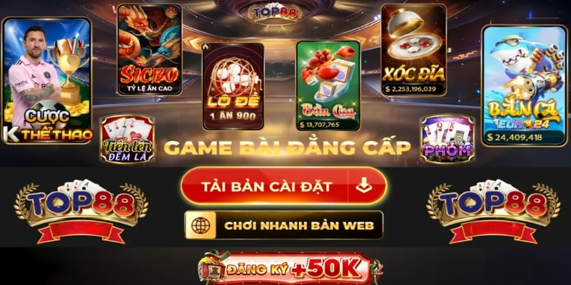 Sảnh game bài đẳng cấp top đầu hiện nay