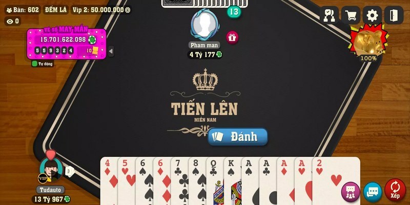 Luật chơi game bài tiến lên đơn giản, dễ hiểu